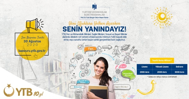 YTB’den yurt dışındaki öğrencilere burs programları